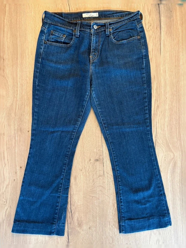 Jean LEVI'S 515 Boot Cut - Bleu foncé délavé - T.40 - L 88